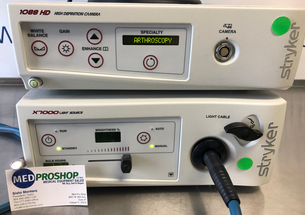 Stryker 1088 Hysteroscopy / Camera-Head, X7000 Light Source/ SDC Ultra - MEDPROSHOP 