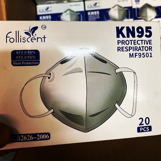 Folliscent KN95 Protective Face Masks FDA and CE Registered - MEDPROSHOP 