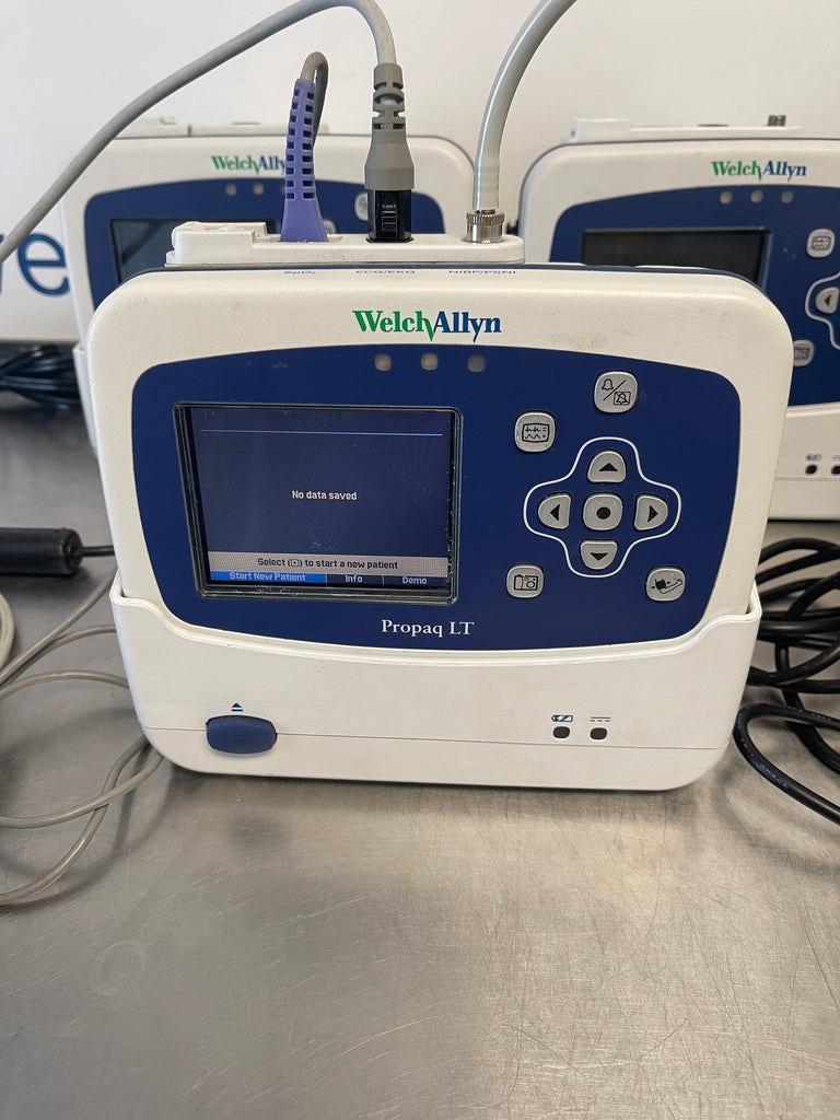 Welch Allyn Protocol Propaq LT Monitor W Charging Cradle ECG/NBP Leads - MedProShop